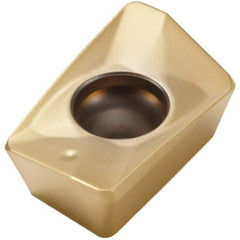 Seco - XOMX120412 MD13 Grade MP3000 Carbide Milling Insert - TiAlN Finish, 0.163" Thick, 0.047" Corner Radius - Best Tool & Supply