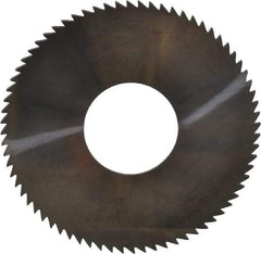 Made in USA - 2-3/4" Diam x 0.064" Blade Thickness x 1" Arbor Hole Diam, 72 Tooth Slitting and Slotting Saw - Arbor Connection, Solid Carbide, Concave Ground - Best Tool & Supply