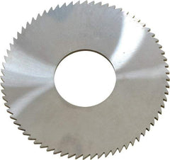 Made in USA - 2-3/4" Diam x 0.091" Blade Thickness x 1" Arbor Hole Diam, 72 Tooth Slitting and Slotting Saw - Arbor Connection, Solid Carbide, Concave Ground - Best Tool & Supply