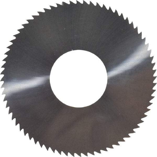 Made in USA - 2-3/4" Diam x 0.102" Blade Thickness x 1" Arbor Hole Diam, 72 Tooth Slitting and Slotting Saw - Arbor Connection, Solid Carbide, Concave Ground - Best Tool & Supply