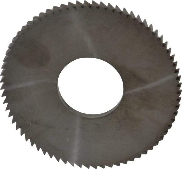 Made in USA - 2-3/4" Diam x 0.144" Blade Thickness x 1" Arbor Hole Diam, 72 Tooth Slitting and Slotting Saw - Arbor Connection, Solid Carbide, Concave Ground - Best Tool & Supply