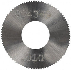 Made in USA - 1" Diam x 0.01" Blade Thickness, 3/8" Arbor Hole Diam, 98 Teeth, Solid Carbide Jeweler's Saw - Uncoated - Best Tool & Supply