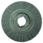14" Diameter - Extra High Density Crimped Filament Wheel Brush - 0.055/120 Grit - 2" Arbor - Best Tool & Supply
