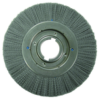 10 x 1-1/8 x 2'' Arbor - Crimped Nylox Filament 120 Grit Straight Wheel - Best Tool & Supply