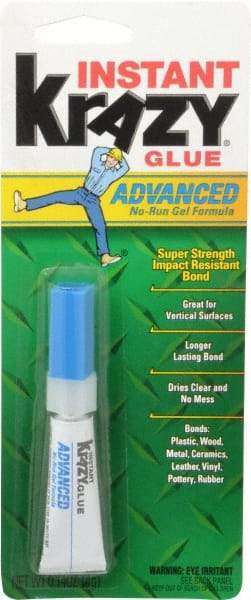 Elmer's - 0.14 oz Tube Clear Instant Adhesive - 1 min Working Time, Bonds to Ceramic, Leather, Metal, Plastic, Porcelain, Rubber, Vinyl & Wood - Best Tool & Supply