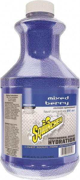 Sqwincher - 64 oz Bottle Mixed Berry Activity Drink - Liquid Concentrate, Yields 5 Gal - Best Tool & Supply