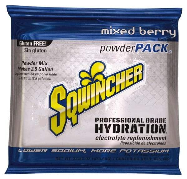 Sqwincher - 23.83 oz Pack Mixed Berry Activity Drink - Powdered, Yields 2.5 Gal - Best Tool & Supply