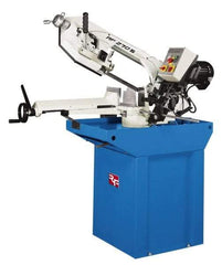 Enco - 9-3/8 x 6-1/4" Max Capacity, Manual Geared Head Horizontal Bandsaw - 138 & 276 SFPM Blade Speed, 220 Volts, 45 & 60°, 1.5 hp, 3 Phase - Best Tool & Supply