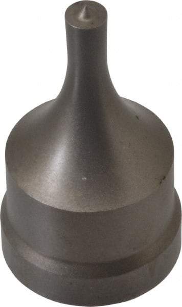 Cleveland Steel Tool - 1/4 Inch Diameter Round Ironworker Punch - 1-1/32 Inch Body Diameter, 1-5/32 Inch Head Diameter, 1-15/16 Inch Overall Length - Best Tool & Supply