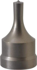 Cleveland Steel Tool - 5/16 Inch Diameter Round Ironworker Punch - 1-1/32 Inch Body Diameter, 1-5/32 Inch Head Diameter, 1-15/16 Inch Overall Length - Best Tool & Supply