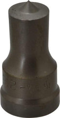 Cleveland Steel Tool - 3/4 Inch Diameter Round Ironworker Punch - 1-1/32 Inch Body Diameter, 1-5/32 Inch Head Diameter, 1-15/16 Inch Overall Length - Best Tool & Supply