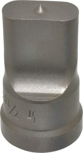 Cleveland Steel Tool - 7/16 Inch Wide Oblong Ironworker Punch - 1-1/32 Inch Body Diameter, 1-5/32 Inch Head Diameter, 1-15/16 Inch Overall Length - Best Tool & Supply