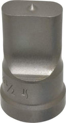 Cleveland Steel Tool - 7/16 Inch Wide Oblong Ironworker Punch - 1-1/32 Inch Body Diameter, 1-5/32 Inch Head Diameter, 1-15/16 Inch Overall Length - Best Tool & Supply