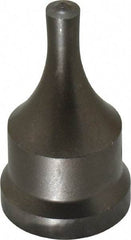 Cleveland Steel Tool - 5/16 Inch Diameter Round Ironworker Punch - 1-1/16 Inch Body Diameter, 1-7/32 Inch Head Diameter, 2-1/8 Inch Overall Length - Best Tool & Supply