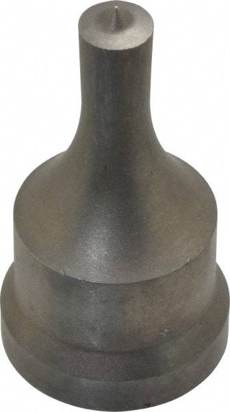 Cleveland Steel Tool - 3/8 Inch Diameter Round Ironworker Punch - 1-1/16 Inch Body Diameter, 1-7/32 Inch Head Diameter, 2-1/8 Inch Overall Length - Best Tool & Supply