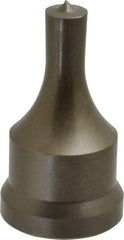 Cleveland Steel Tool - 13/32 Inch Diameter Round Ironworker Punch - 1-1/16 Inch Body Diameter, 1-7/32 Inch Head Diameter, 2-1/8 Inch Overall Length - Best Tool & Supply