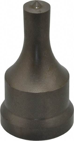 Cleveland Steel Tool - 7/16 Inch Diameter Round Ironworker Punch - 1-1/16 Inch Body Diameter, 1-7/32 Inch Head Diameter, 2-1/8 Inch Overall Length - Best Tool & Supply