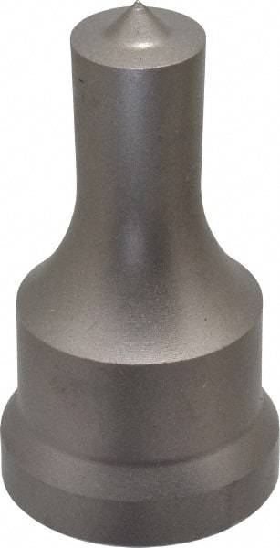 Cleveland Steel Tool - 9/16 Inch Diameter Round Ironworker Punch - 1-1/16 Inch Body Diameter, 1-7/32 Inch Head Diameter, 2-1/8 Inch Overall Length - Best Tool & Supply