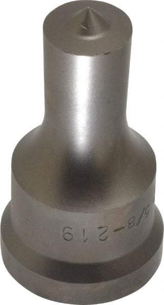 Cleveland Steel Tool - 5/8 Inch Diameter Round Ironworker Punch - 1-1/16 Inch Body Diameter, 1-7/32 Inch Head Diameter, 2-1/8 Inch Overall Length - Best Tool & Supply