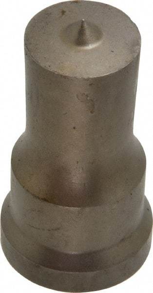 Cleveland Steel Tool - 7/8 Inch Diameter Round Ironworker Punch - 1-1/16 Inch Body Diameter, 1-7/32 Inch Head Diameter, 2-1/8 Inch Overall Length - Best Tool & Supply