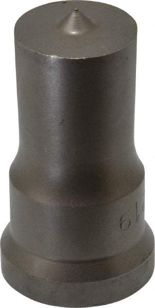 Cleveland Steel Tool - 15/16 Inch Diameter Round Ironworker Punch - 1-1/16 Inch Body Diameter, 1-7/32 Inch Head Diameter, 2-1/8 Inch Overall Length - Best Tool & Supply