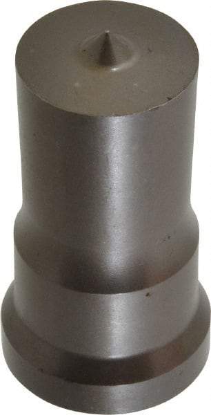 Cleveland Steel Tool - 1 Inch Diameter Round Ironworker Punch - 1-1/16 Inch Body Diameter, 1-7/32 Inch Head Diameter, 2-1/8 Inch Overall Length - Best Tool & Supply