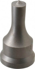 Cleveland Steel Tool - 1/2 Inch Diameter Round Ironworker Punch - 1-1/16 Inch Body Diameter, 1.24 Inch Head Diameter, 2-3/16 Inch Overall Length - Best Tool & Supply