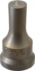 Cleveland Steel Tool - 5/8 Inch Diameter Round Ironworker Punch - 1-1/16 Inch Body Diameter, 1.24 Inch Head Diameter, 2-3/16 Inch Overall Length - Best Tool & Supply