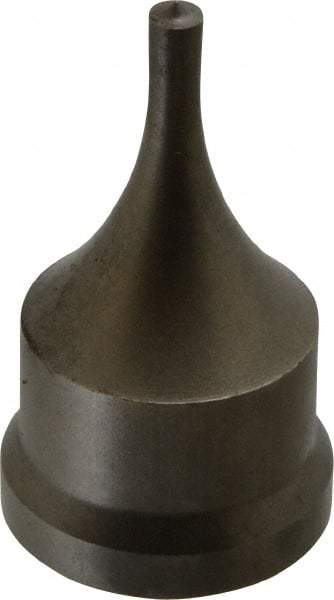 Cleveland Steel Tool - 7/32 Inch Diameter Round Ironworker Punch - 1-7/32 Inch Body Diameter, 1-3/8 Inch Head Diameter, 2-3/8 Inch Overall Length - Best Tool & Supply