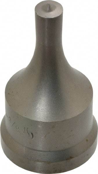 Cleveland Steel Tool - 3/8 Inch Diameter Round Ironworker Punch - 1-7/32 Inch Body Diameter, 1-3/8 Inch Head Diameter, 2-3/8 Inch Overall Length - Best Tool & Supply