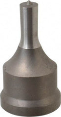 Cleveland Steel Tool - 13/32 Inch Diameter Round Ironworker Punch - 1-7/32 Inch Body Diameter, 1-3/8 Inch Head Diameter, 2-3/8 Inch Overall Length - Best Tool & Supply