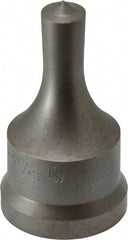 Cleveland Steel Tool - 15/32 Inch Diameter Round Ironworker Punch - 1-7/32 Inch Body Diameter, 1-3/8 Inch Head Diameter, 2-3/8 Inch Overall Length - Best Tool & Supply