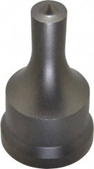 Cleveland Steel Tool - 1/2 Inch Diameter Round Ironworker Punch - 1-7/32 Inch Body Diameter, 1-3/8 Inch Head Diameter, 2-3/8 Inch Overall Length - Best Tool & Supply