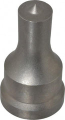 Cleveland Steel Tool - 11/16 Inch Diameter Round Ironworker Punch - 1-7/32 Inch Body Diameter, 1-3/8 Inch Head Diameter, 2-3/8 Inch Overall Length - Best Tool & Supply