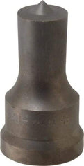 Cleveland Steel Tool - 13/16 Inch Diameter Round Ironworker Punch - 1-7/32 Inch Body Diameter, 1-3/8 Inch Head Diameter, 2-3/8 Inch Overall Length - Best Tool & Supply