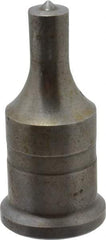 Cleveland Steel Tool - 7/16 Inch Diameter Round Ironworker Punch - 1 Inch Body Diameter, 1-3/16 Inch Head Diameter, 2-7/16 Inch Overall Length - Best Tool & Supply