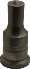 Cleveland Steel Tool - 13/16 Inch Diameter Round Ironworker Punch - 1-1/4 Inch Body Diameter, 1-1/2 Inch Head Diameter, 3-1/8 Inch Overall Length - Best Tool & Supply