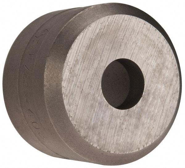 Cleveland Steel Tool - 15/32 Inch Diameter Round Ironworker Die - 1-1/2 Inch Head Diameter, 1 Inch Head Height - Best Tool & Supply