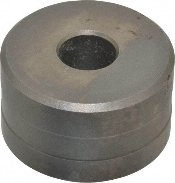 Cleveland Steel Tool - 15/32 Inch Diameter Round Ironworker Die - 1-13/16 Inch Head Diameter, 1-1/8 Inch Head Height - Best Tool & Supply