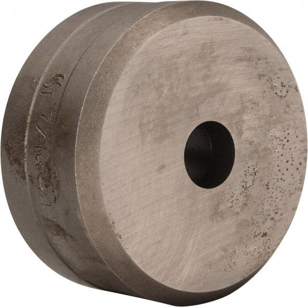 Cleveland Steel Tool - 7/16 Inch Diameter Round Ironworker Die - 2 Inch Head Diameter, 1 Inch Head Height - Best Tool & Supply