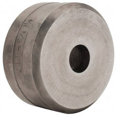 Cleveland Steel Tool - 1/2 Inch Diameter Round Ironworker Die - 2 Inch Head Diameter, 1 Inch Head Height - Best Tool & Supply