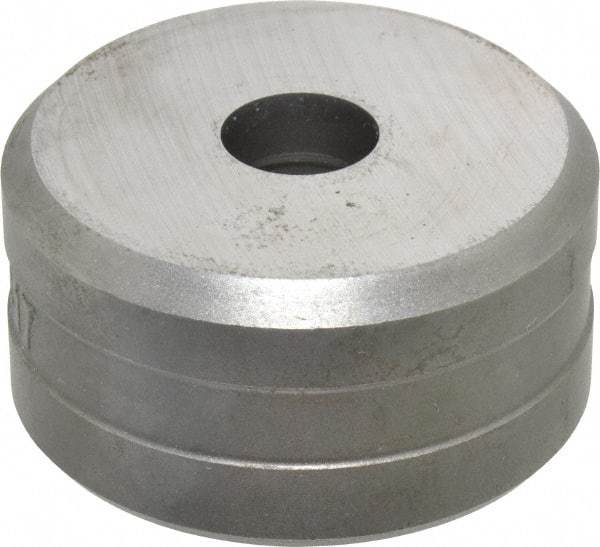 Cleveland Steel Tool - 17/32 Inch Diameter Round Ironworker Die - 2 Inch Head Diameter, 1 Inch Head Height - Best Tool & Supply