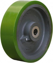 Hamilton - 10 Inch Diameter x 3 Inch Wide, Polyurethane on Cast Iron Caster Wheel - 3,000 Lb. Capacity, 3-1/4 Inch Hub Length, 1-1/4 Inch Axle Diameter, Straight Roller Bearing - Best Tool & Supply