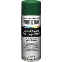 Krylon - Green, Gloss, Enamel Spray Paint - 9 to 13 Sq Ft per Can, 10 oz Container, Use on Ceramics, Glass, Metal, Plaster, Wood - Best Tool & Supply