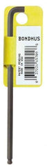 Bondhus - 7/64" Hex, Short Arm, Ball End Hex Key - 3-43/64" OAL, Protanium High Torque Steel, Inch System of Measurement - Best Tool & Supply