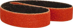 Norton - 1/2" Wide x 12" OAL, 80 Grit, Ceramic Abrasive Belt - Ceramic, Medium, Coated, Y Weighted Cloth Backing, Series R980 - Best Tool & Supply