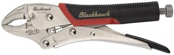 Blackhawk by Proto - 7-1/4" OAL Curved Jaw Locking Pliers - 1-19/64" Jaw Width, 7/16" Jaw Depth, Standard Handle - Best Tool & Supply