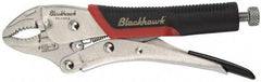 Blackhawk by Proto - 7-1/4" OAL Curved Jaw Locking Pliers - 1-19/64" Jaw Width, 7/16" Jaw Depth, Standard Handle - Best Tool & Supply