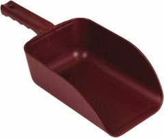 Remco - 82 oz Red Polypropylene & Semi-Ferrous Additive Flat Bottom Scoop - 5.9" Wide x 3.3" Deep Bowl, 15.1" OAL - Best Tool & Supply