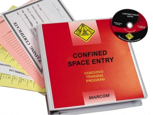 Marcom - Confined Space Entry, Multimedia Training Kit - 19 Minute Run Time DVD, English and Spanish - Best Tool & Supply